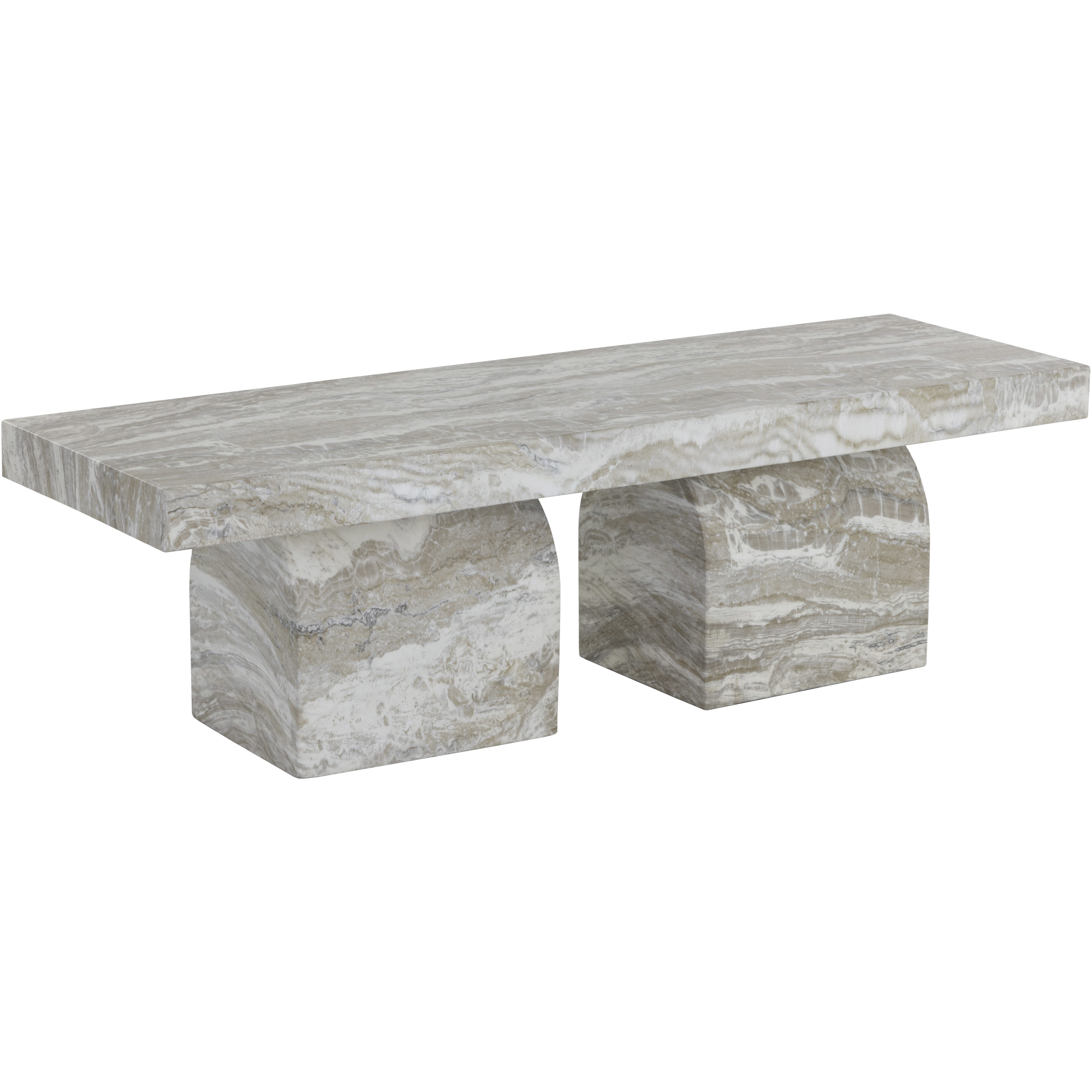 Colohan Taupe Outdoor Bench